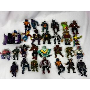 Lot Of 28 TMNT Teenage Mutant Ninja Turtles Villains Figures Vintage 90s